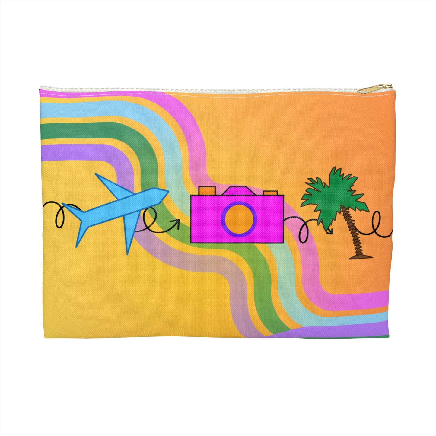 Travel Photography Flat Accessory Pouch - SOLO SOHI Travel Shop