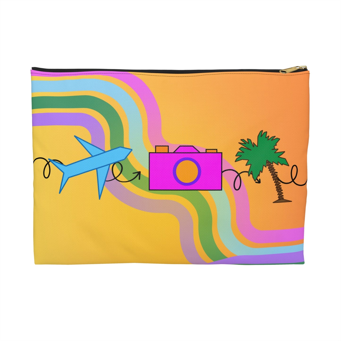 Travel Photography Flat Accessory Pouch - SOLO SOHI Travel Shop