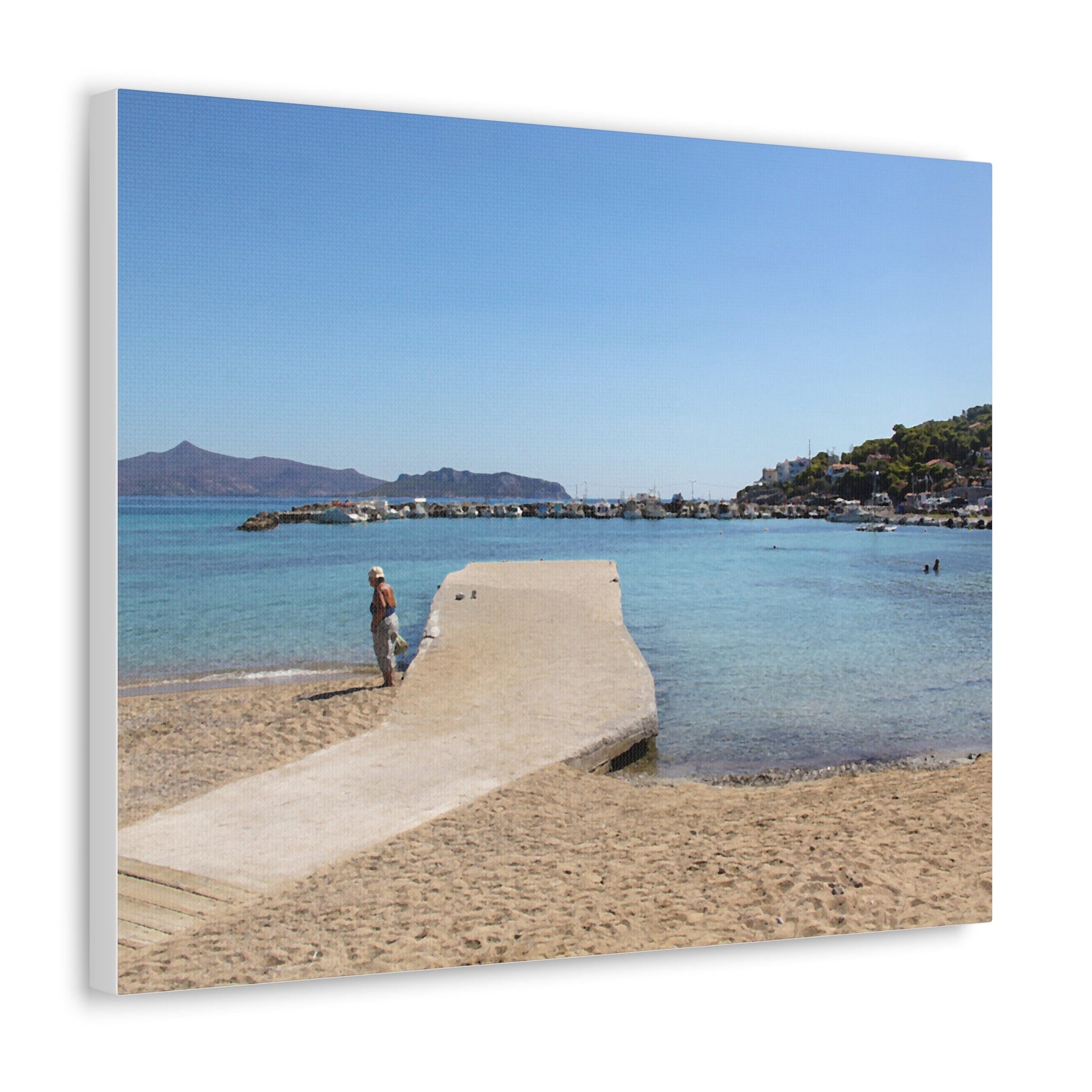 Vintage - Style Greek Island Canvas - SOLO SOHI Travel Shop