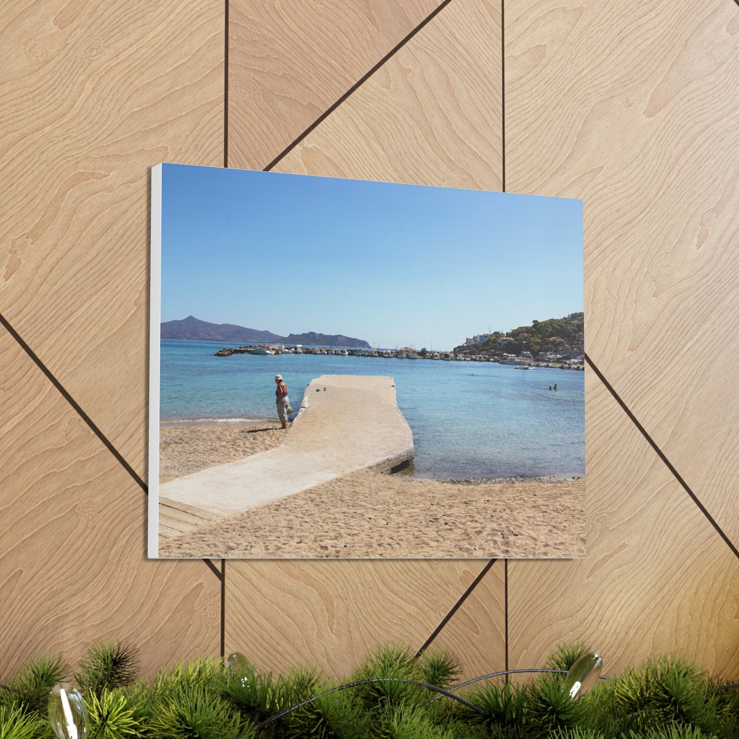 Vintage - Style Greek Island Canvas - SOLO SOHI Travel Shop