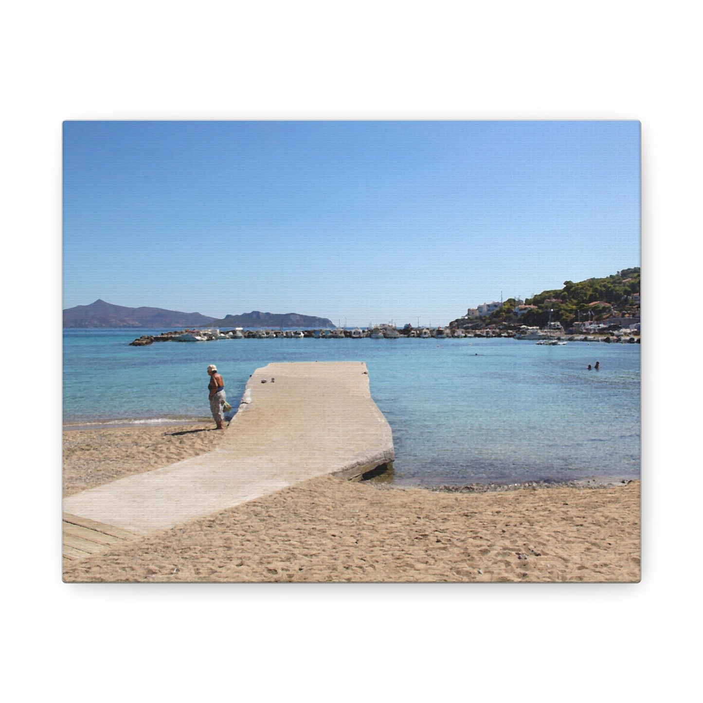 Vintage - Style Greek Island Canvas - SOLO SOHI Travel Shop