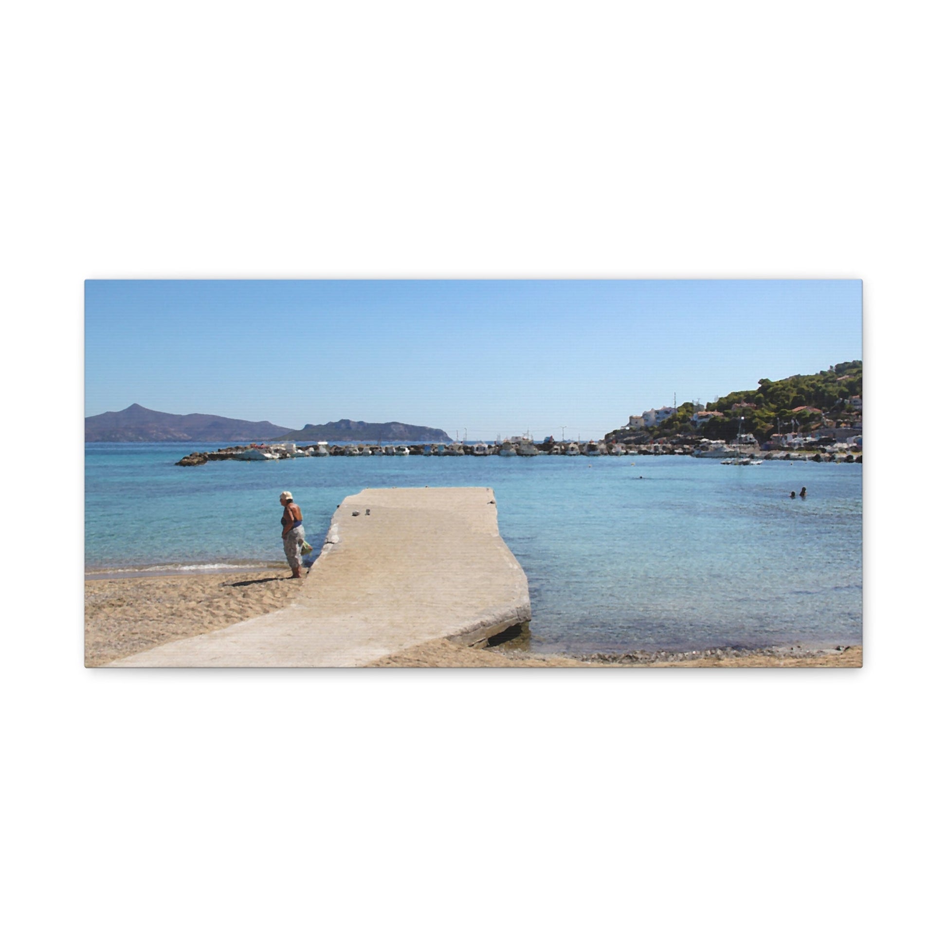 Vintage - Style Greek Island Canvas - SOLO SOHI Travel Shop