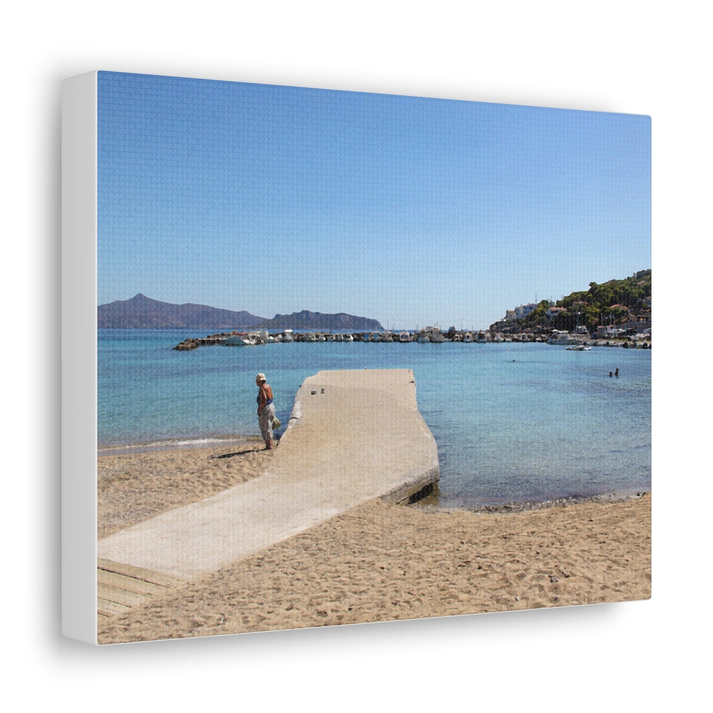 Vintage - Style Greek Island Canvas - SOLO SOHI Travel Shop